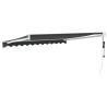 Auvent rétractable automatique anthracite 3,5x2,5 m 558587558587