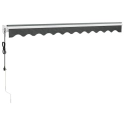 Auvent rétractable automatique anthracite 3,5x2,5 m 558587558587