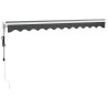 Auvent rétractable automatique anthracite 3,5x2,5 m 558587558587
