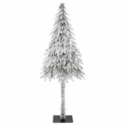 Sapin de Noël artificiel avec support Blanc 76 x 76 x 180 cm 558592558592