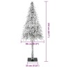 Sapin de Noël artificiel avec support Blanc 86 x 86 x 210 cm 558593558593