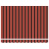 Auvent rétractable orange et marron 3,5x2,5m tissu et aluminium 558596558596