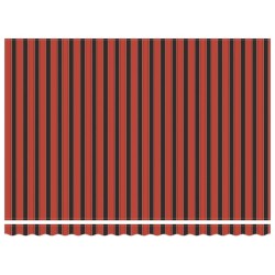Auvent rétractable orange et marron 4,5x3 m tissu et aluminium 558597558597
