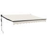 Auvent rétractable automatique crème 3,5x2,5 m 558598558598