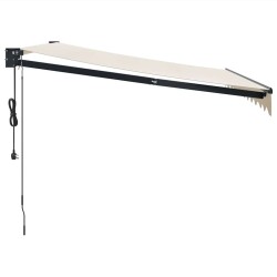 Auvent rétractable automatique crème 3,5x2,5 m 558598558598