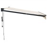 Auvent rétractable automatique crème 3,5x2,5 m 558598558598