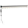Auvent rétractable automatique crème 3,5x2,5 m 558598558598