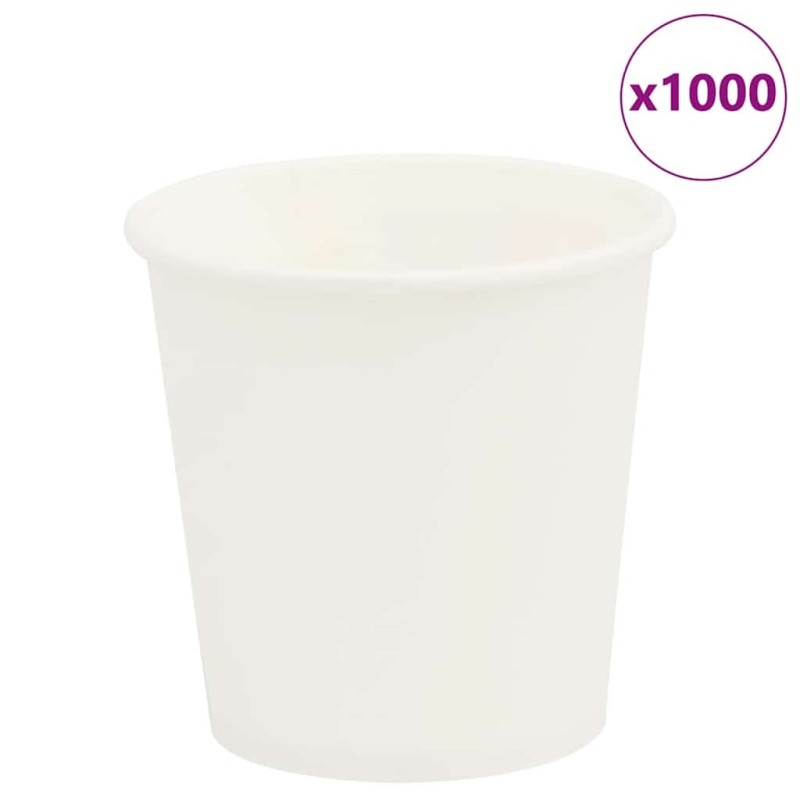 Tasses à café en papier 1000 pcs 4oz 100ml blanc 558600558600