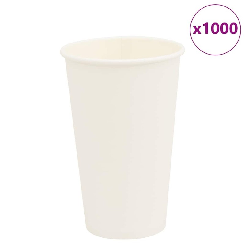 Tasses à café en papier 1000 pcs 16oz 400ml blanc 558602558602