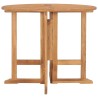 Table à dîner pliable de jardin Ø90x75 cm Bois de teck solide 558606558606