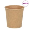 Tasses à café en papier 1000 pcs 4oz 100ml marron 558607558607