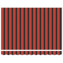 Auvent rétractable orange et marron 3x2,5 m tissu et aluminium 558608558608