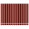 Auvent rétractable orange et marron 3x2,5 m tissu et aluminium 558608558608