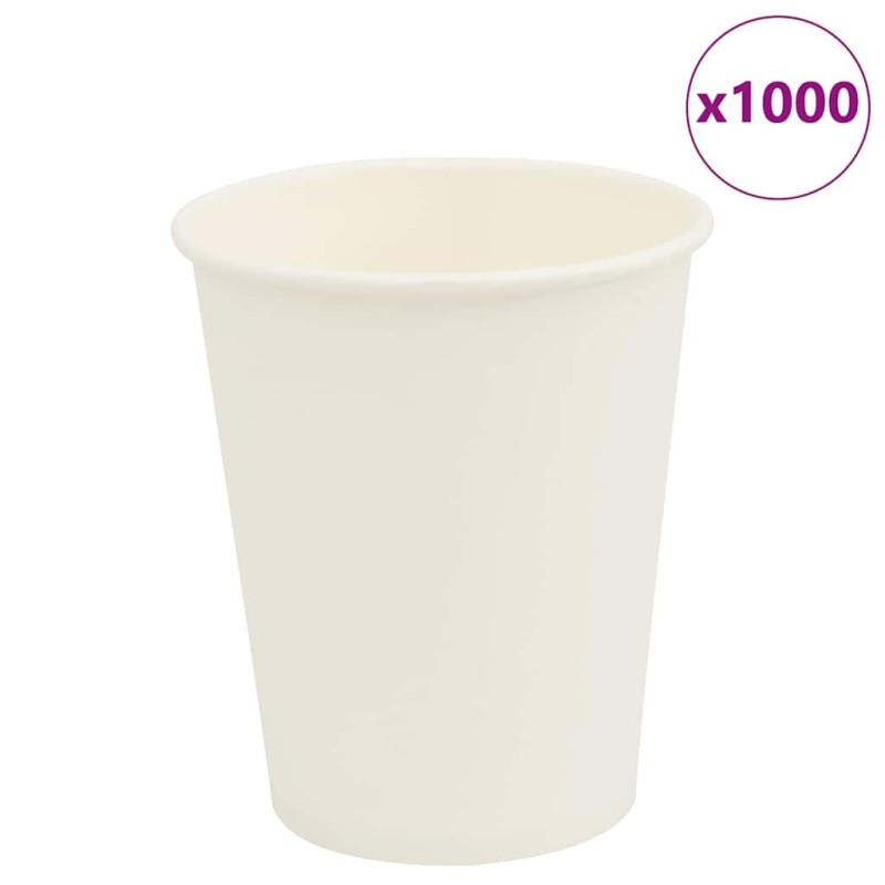 Tasses à café en papier 1000 pcs 8oz 200ml blanc 558609558609