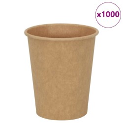 Tasses à café en papier 1000 pcs 8oz 200ml marron 558610558610