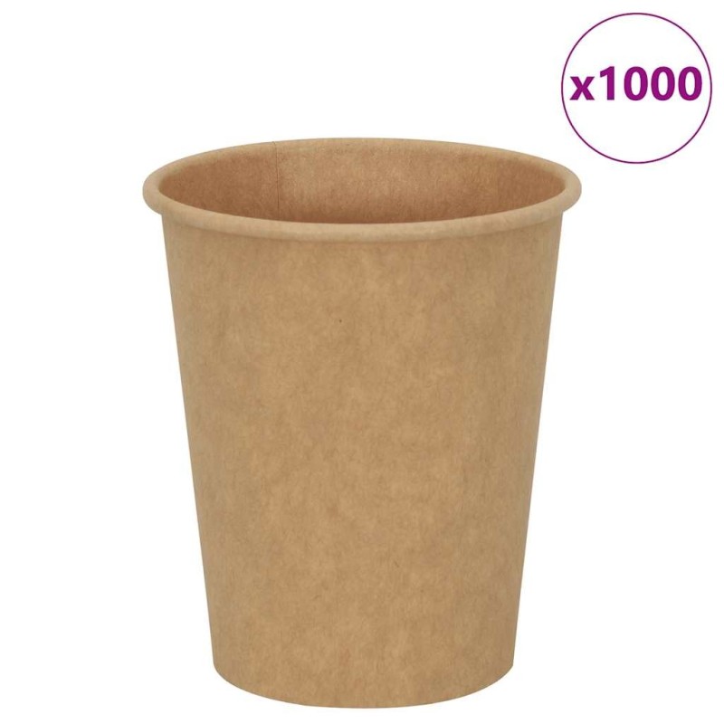 Tasses à café en papier 1000 pcs 8oz 200ml marron 558610558610