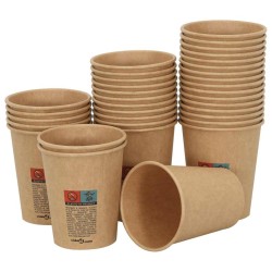 Tasses à café en papier 1000 pcs 8oz 200ml marron 558610558610