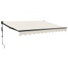 Auvent rétractable automatique crème 3x2,5 m 558614558614