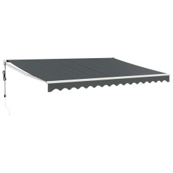 Auvent rétractable automatique anthracite 4,5x3 m 558616558616