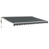 Auvent rétractable automatique anthracite 4,5x3 m 558616558616