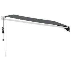 Auvent rétractable automatique anthracite 4,5x3 m 558616558616