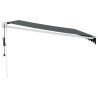 Auvent rétractable automatique anthracite 4,5x3 m 558616558616
