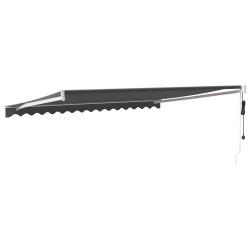 Auvent rétractable automatique anthracite 4,5x3 m 558616558616