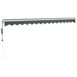 Auvent rétractable automatique anthracite 4,5x3 m 558616558616