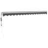 Auvent rétractable automatique anthracite 4,5x3 m 558616558616