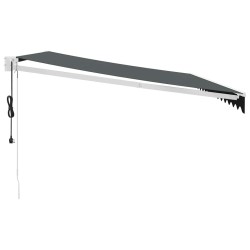 Auvent rétractable automatique anthracite 5x3 m 558618558618