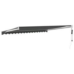 Auvent rétractable automatique anthracite 5x3 m 558618558618