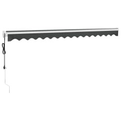 Auvent rétractable automatique anthracite 5x3 m 558618558618