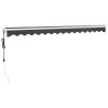 Auvent rétractable automatique anthracite 5x3 m 558618558618
