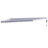 Auvent rétractable automatique bleu et blanc 5x3 m 558621558621
