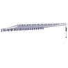 Auvent rétractable automatique bleu et blanc 4,5x3 m 558622558622