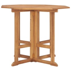 Table à dîner pliable de jardin Ø90x75 cm Bois de teck solide 558625558625