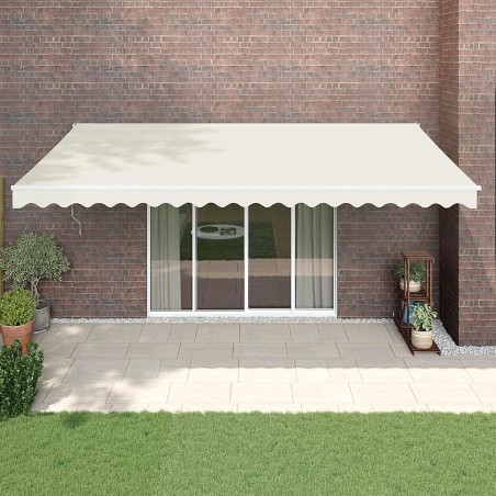 Auvent rétractable automatique crème 5x3 m 558627558627
