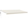 Auvent rétractable automatique crème 5x3 m 558627558627