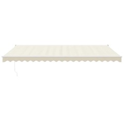 Auvent rétractable automatique crème 5x3 m 558627558627