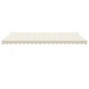Auvent rétractable automatique crème 5x3 m 558627558627