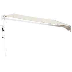 Auvent rétractable automatique crème 5x3 m 558627558627