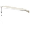 Auvent rétractable automatique crème 5x3 m 558627558627