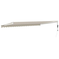 Auvent rétractable automatique crème 5x3 m 558627558627