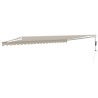 Auvent rétractable automatique crème 5x3 m 558627558627