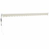 Auvent rétractable automatique crème 5x3 m 558627558627