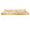 Auvent rétractable automatique jaune et blanc 3x2,5 m 558628558628