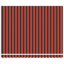 Auvent rétractable orange et marron 4x3 m tissu et aluminium 558630558630