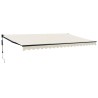 Auvent rétractable automatique crème 5x3 m 558636558636