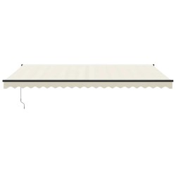 Auvent rétractable automatique crème 5x3 m 558636558636