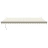 Auvent rétractable automatique crème 5x3 m 558636558636